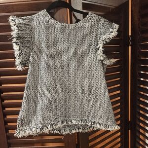 THML Monochrome Textured Knit Top